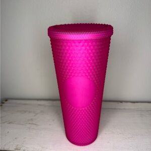 Starbucks Hot Pink Studded Soft Touch Tumbler Cold Cup 24 Oz Fall 2021